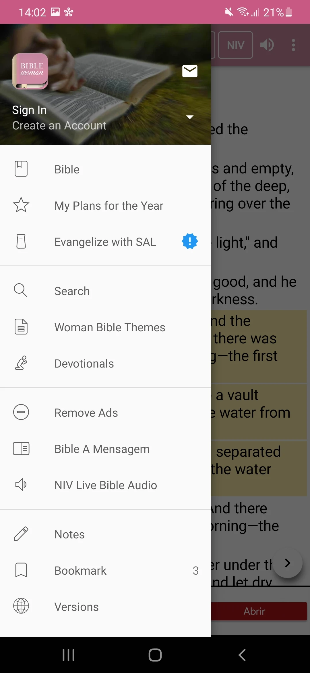 Woman Bible screenshot